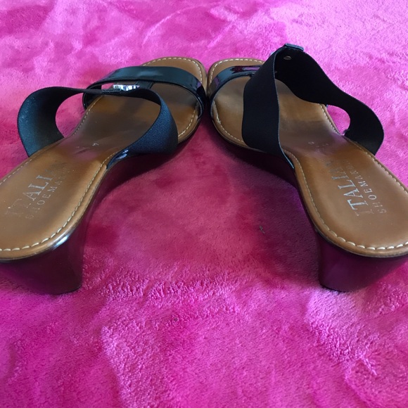 Made in Italy slip on wedge heels size 8 - Picture 4 of 5